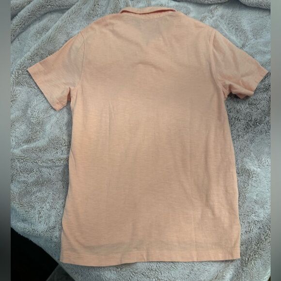 J Crew Garment Dyed Polo shirt made with 100% Slub Cotton Yarns in (peach) - Med - Picture 9 of 12